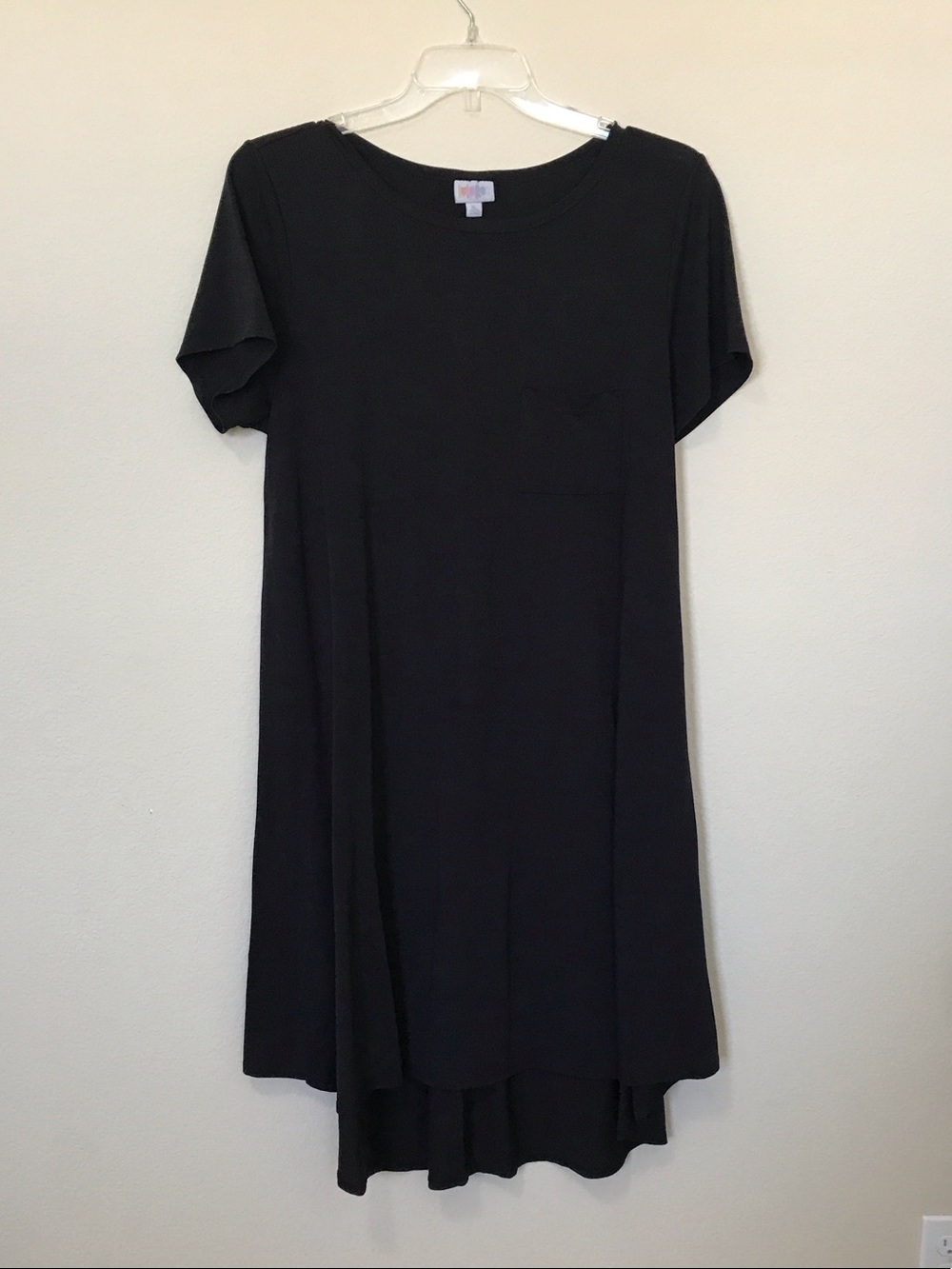 LuLaRoe Black High-Low Short Sleeve Dress